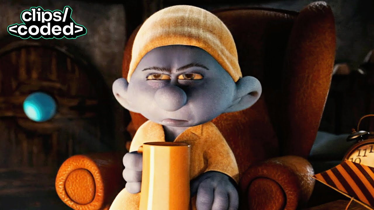 the smurfs: a christmas carol (2011) - grouchy is the biggest christmas hater in the village