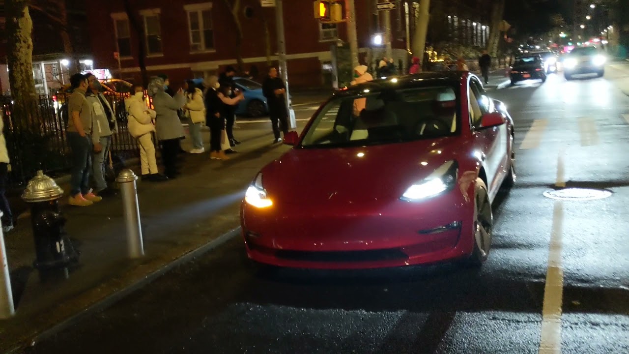 Tesla light show NYC