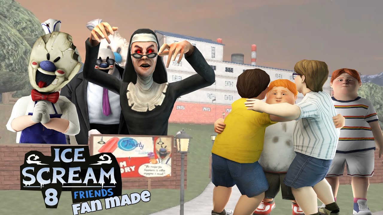 🥶 ICE SCREAM 8 ve 9 FAN YAPIMI OYUNLARA GİRDİK 🥶