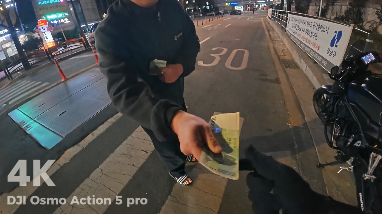 【4K POV】 서울 한복판, 밤에 바이크 타고 당근거래 갔다가 