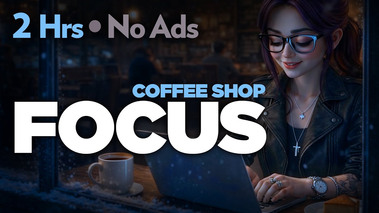 Coffee Shop Focus ☕ 2 Hours of No-Ads AcousticHop for Deep Work & Study