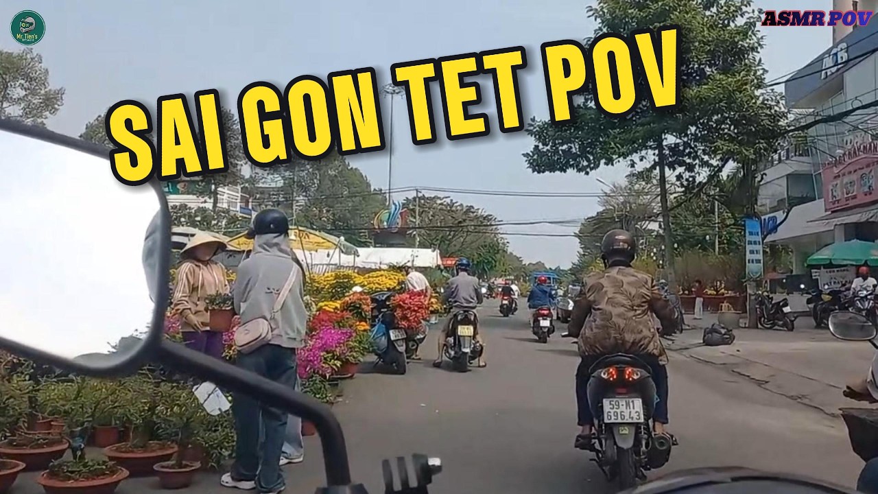 Saigon Tet Rush 2026: Massive Traffic & Beautiful Flower Market POV | SAIGON POV 4K 60fps