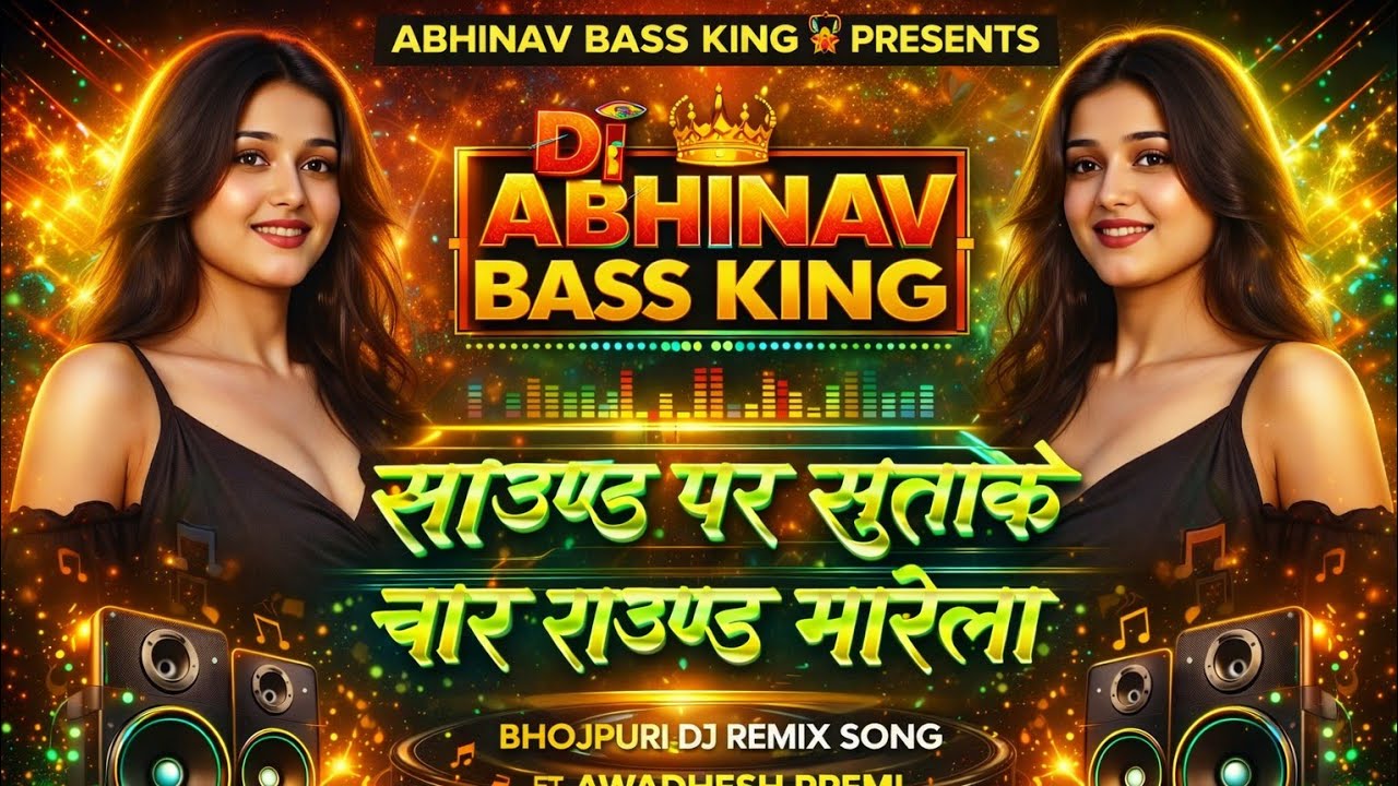 Sound Par Satake Char Round Marela 🔥 | Bhojpuri DJ Remix | Abhinav Bass King 👑