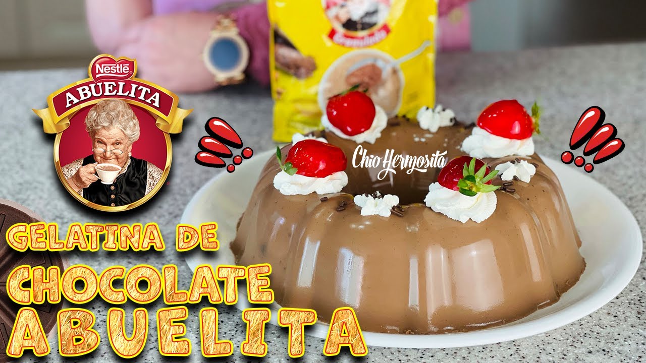 Gelatina de Chocolate 🍫 Abuelita 👵 cremosita😋