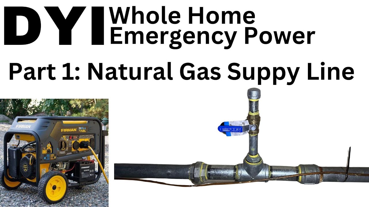 Ultimate Home Power Solution: DIY Whole Home Backup System Pt. 1 - Gas Line Prep!