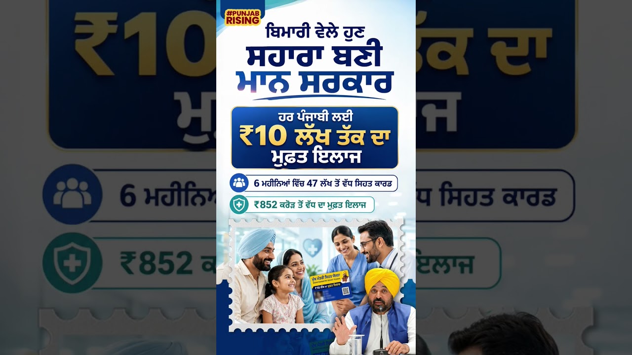 Mann government now becomes a support during illness #bhagwantmann #punjabgovernment