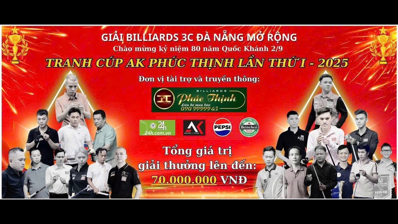[CHUNG KẾT] - TRẦN QUYẾT CHIẾN (AK PHÚC THỊNH) VS VIẾT TOÀN (CLB DUY TRUNG)