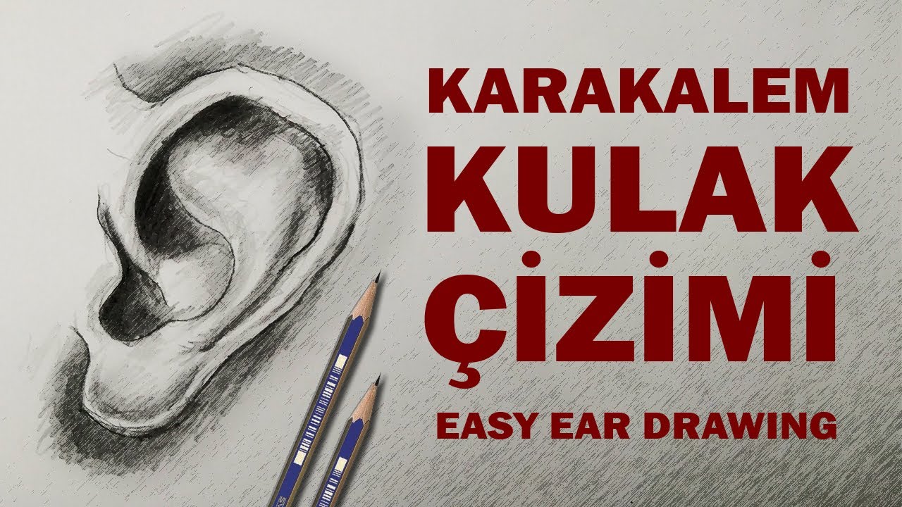 KOLAY KARAKALEM KULAK ÇİZİMİ / EASY EAR DRAWING