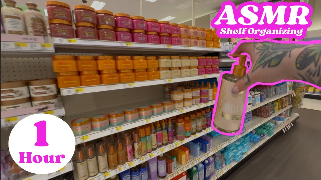 ASMR Shelf Organizing: Makeup, Nail Polish, School Supplies & More (NO TALKING)
