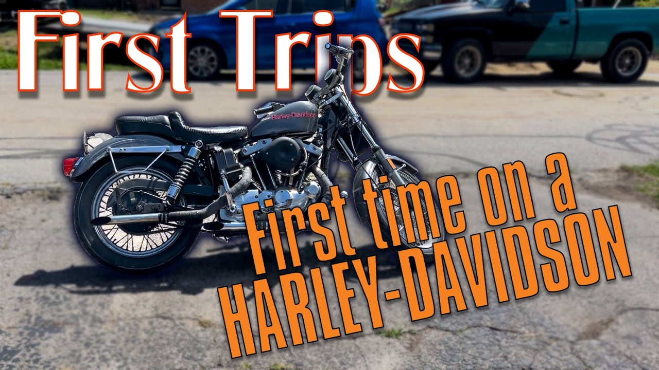 First time getting on a Harley! | First Trips | 1977 Harley-Davidson Ironhead Sportster XLCH
