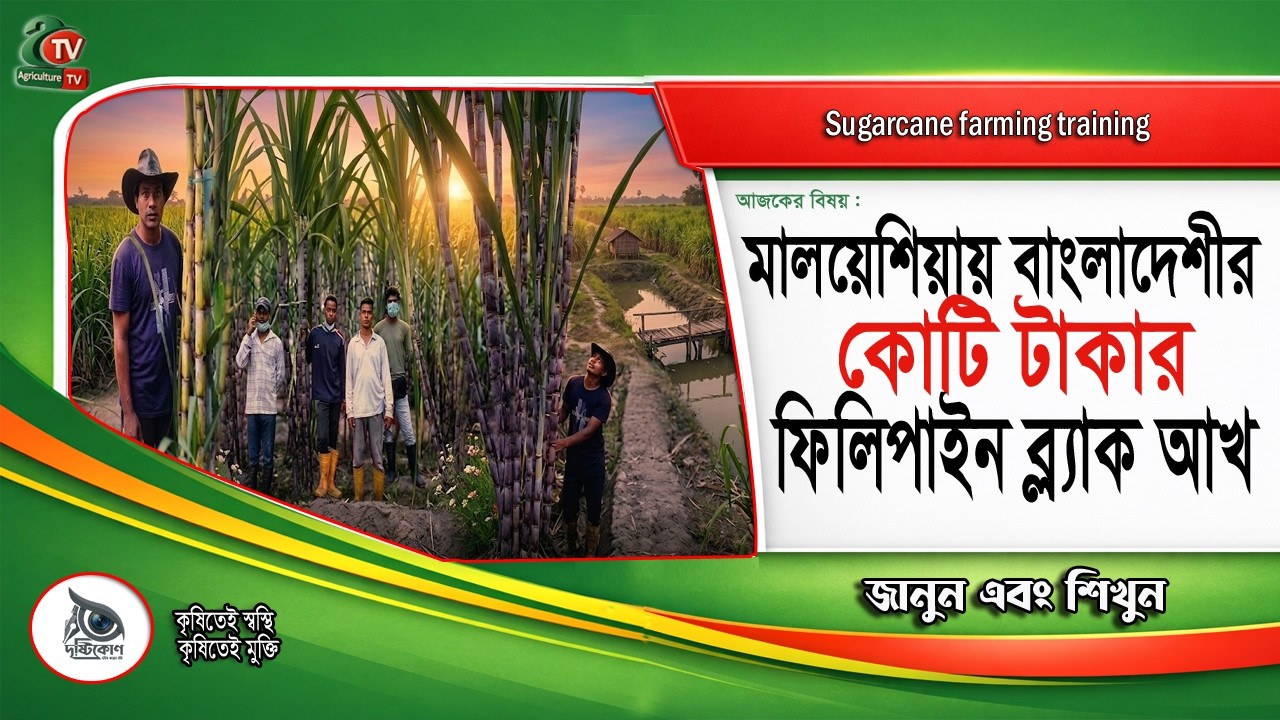 ফিলিপাইন ব্ল্যাক আখ চাষ পদ্ধতি   Philippine Black Sugarcane Cultivation Method @চাষী ভাই