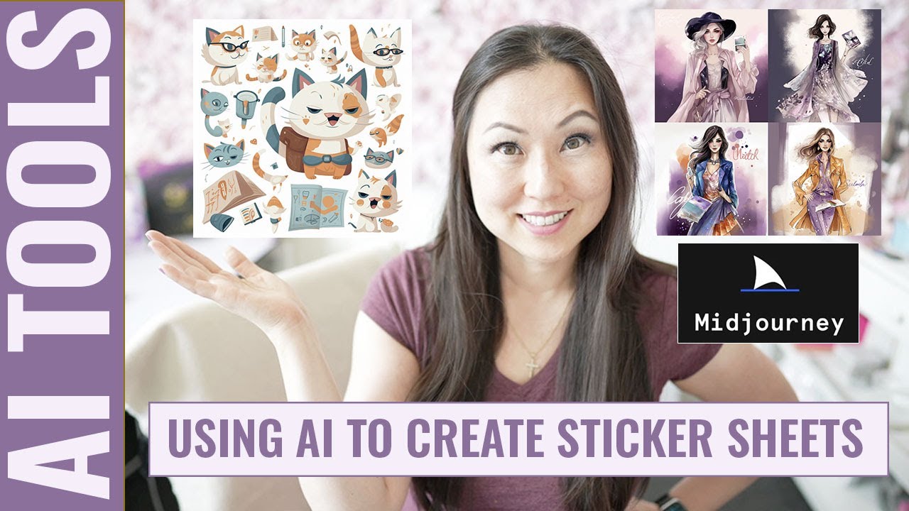 How To Create Stickers Using AI - MidJourney Sticker Sheets