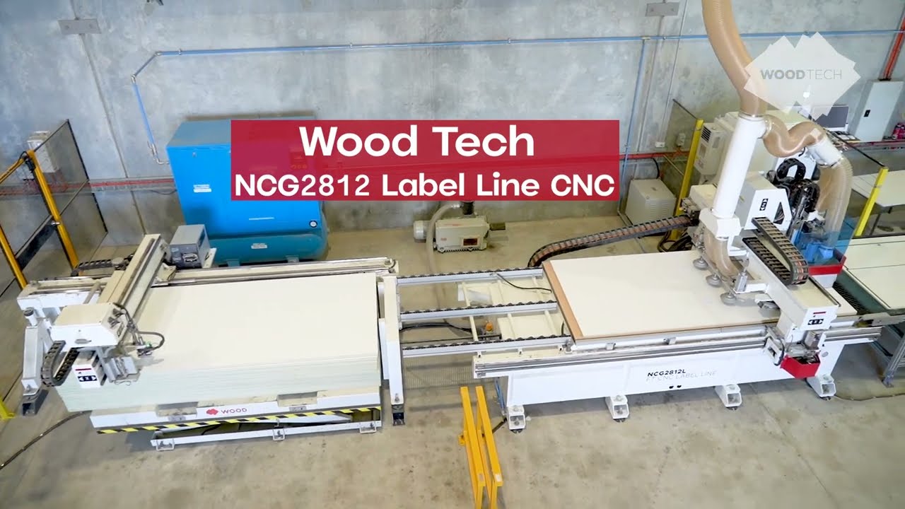 Wood Tech NCG2812 Label Line CNC
