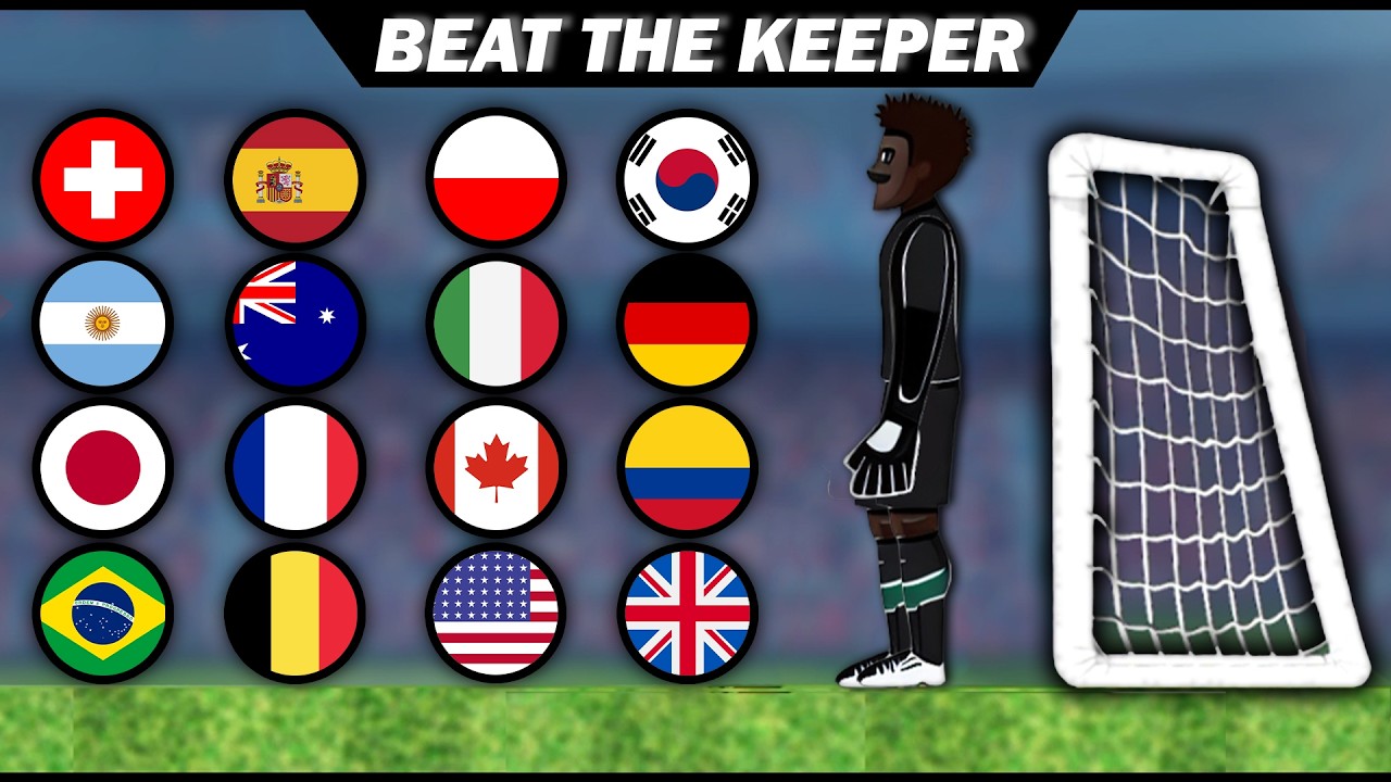 BEAT THE KEEPER | Marble Soccer Race Tournament