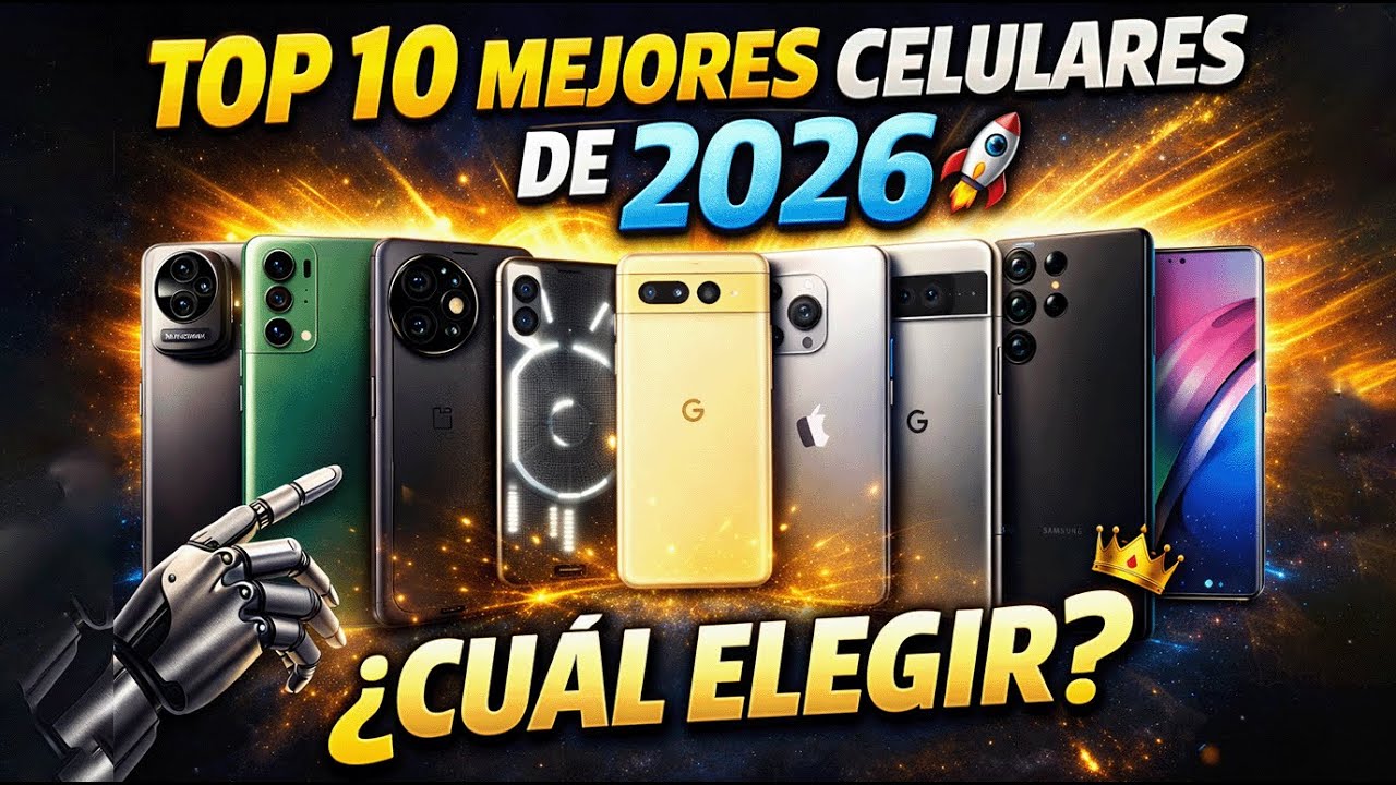 TOP 10 MEJORES CELULARES de 2026 🚀📱 | El futuro ya está aquí