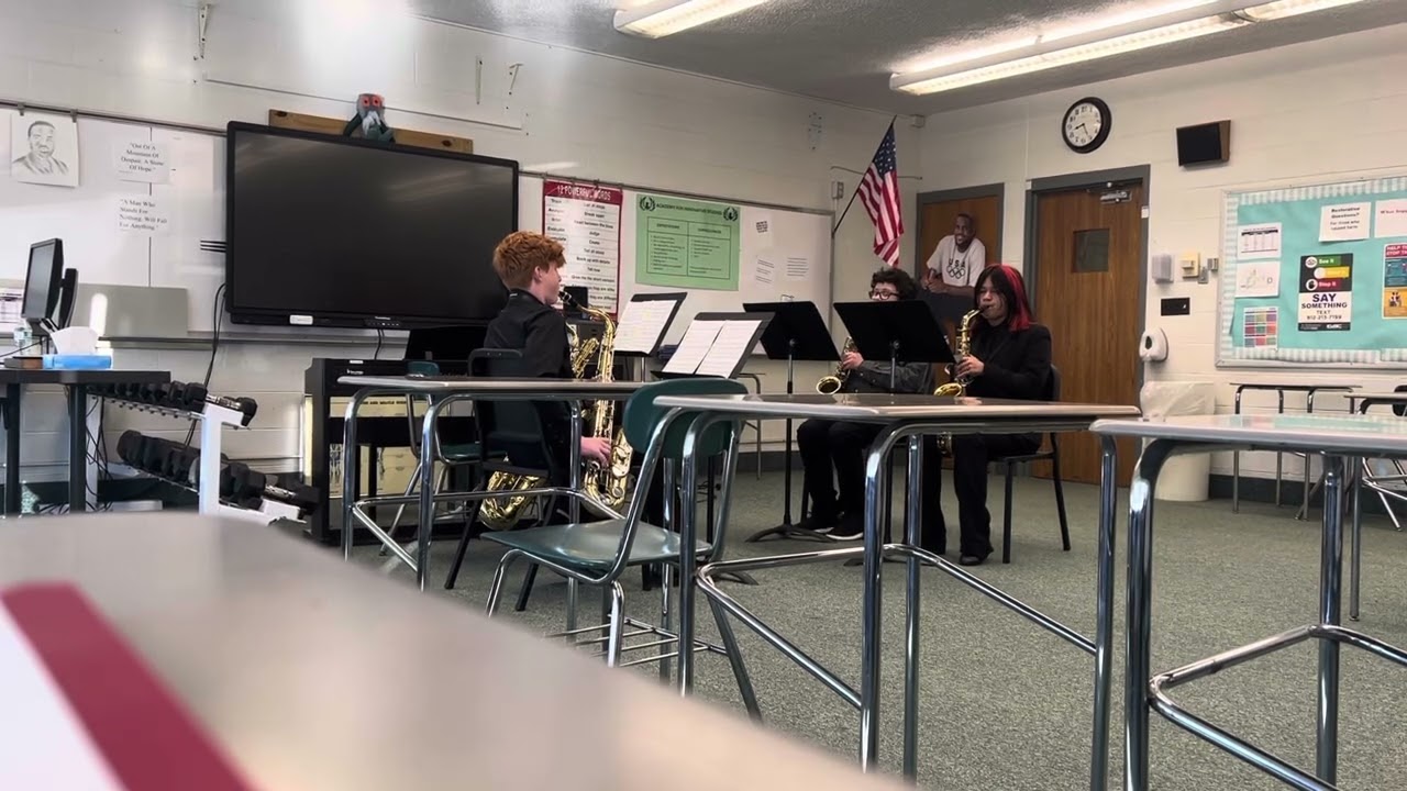 Sax quartet. South Spencer Middle School. 2026 2/7/26 