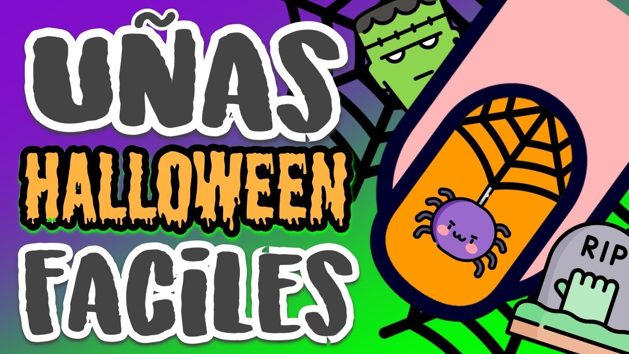 ¡5 OPCIONES DIVERTIDAS! · UÑAS HALLOWEEN FACILES 2020 🎃