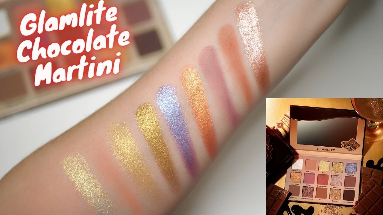 Glamlite Chocolate Martini Palette Swatches