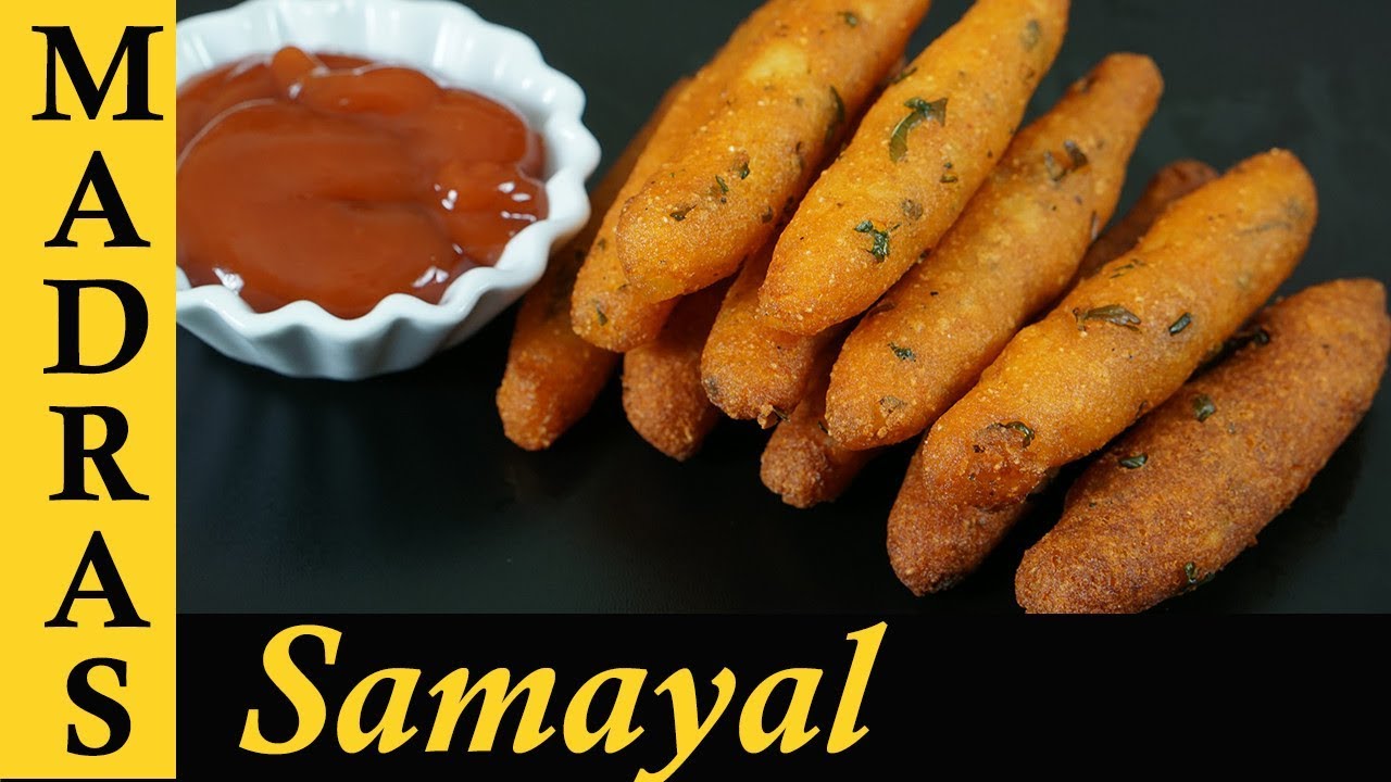Potato Fingers Recipe in Tamil | Kids Special Potato Fry Recipe | Crispy Snack Recipes in Tamil