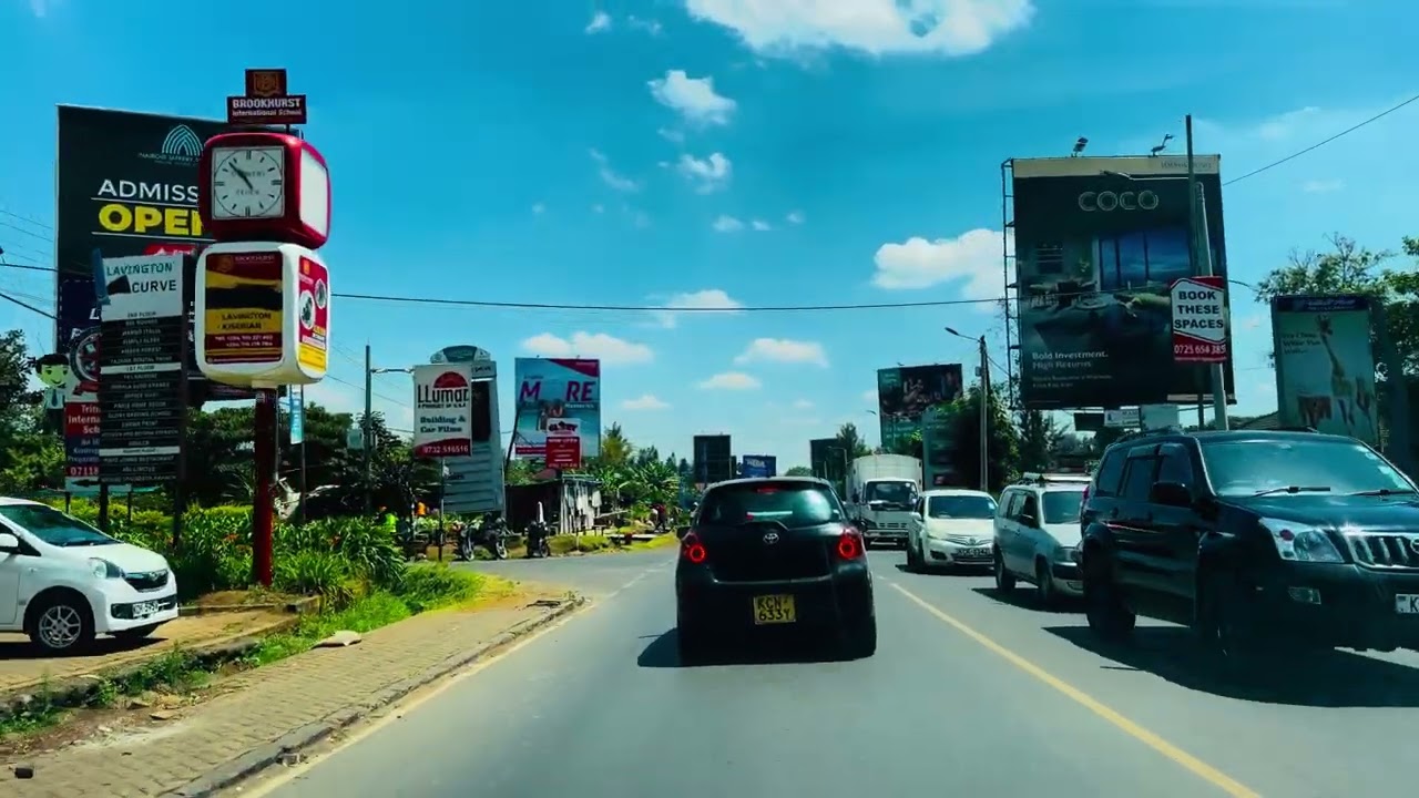 Ngong Road Junction Mall Kingara James Gichuru Waiyaki Way Road Redhill Link Roundabout Junction Ken
