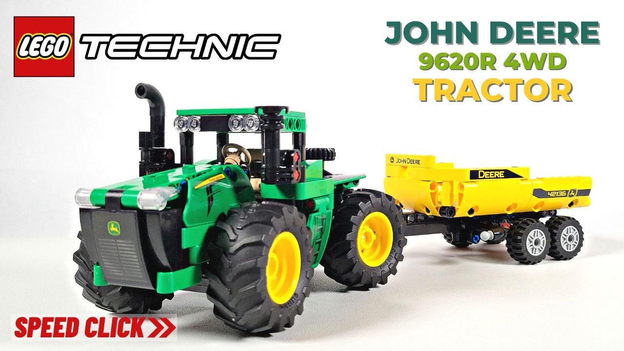 LEGO 42136. TECHNIC. JOHN DEERE 9620R 4WD TRACTOR / Speed Build Review