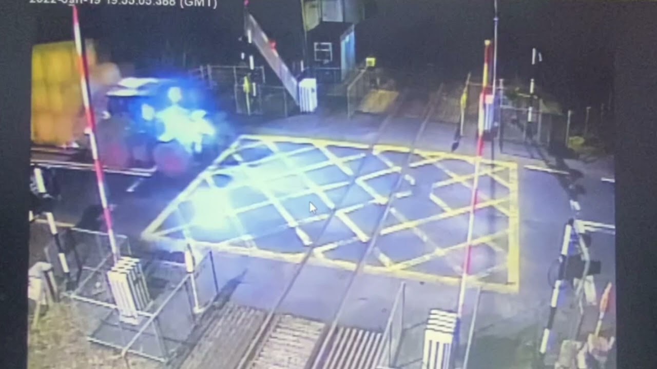 Irish Rail releases footage of incidents at level crossings