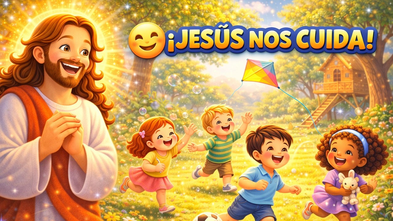 Canción Cristiana Infantil  Con Jesús Soy Feliz  Con Jesús Soy Feliz (2-8 años) #alabanzainfantil