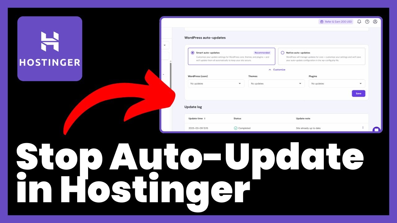 How to Stop Auto-Update in Hostinger (WordPress-Themes-Plugins)