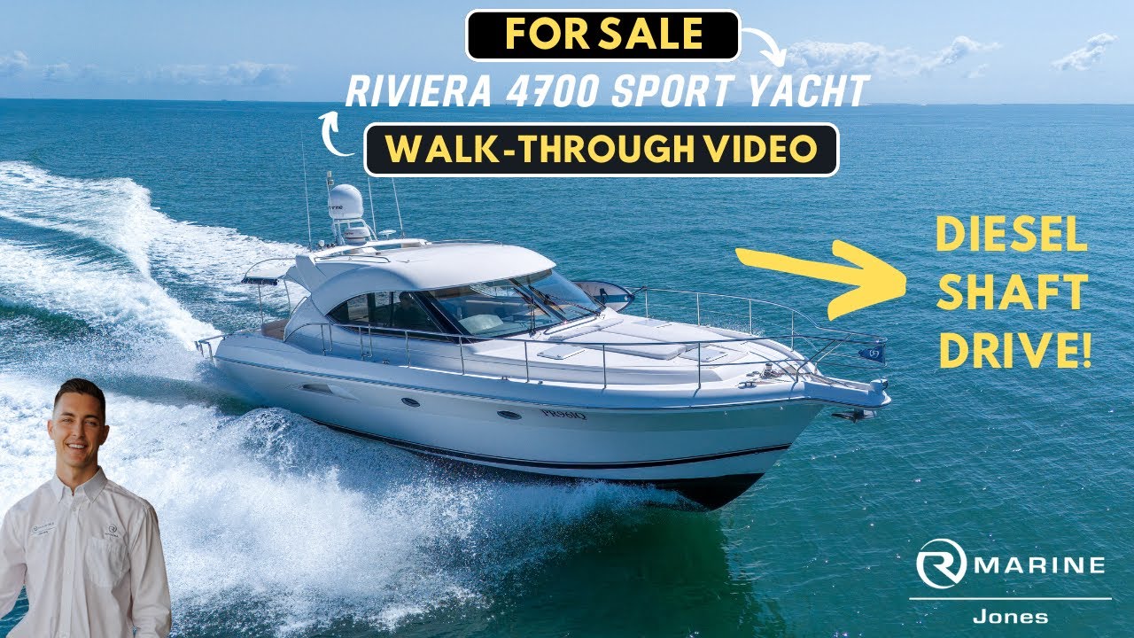 FOR SALE - Riviera 4700 Sport Yacht - HIGHLY SOUGHT AFTER MODEL
