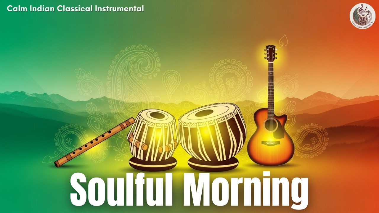 Soulful Morning Ragas | Guitar, Bansuri & Tabla Instrumental | Indian Classical Instrumental Music