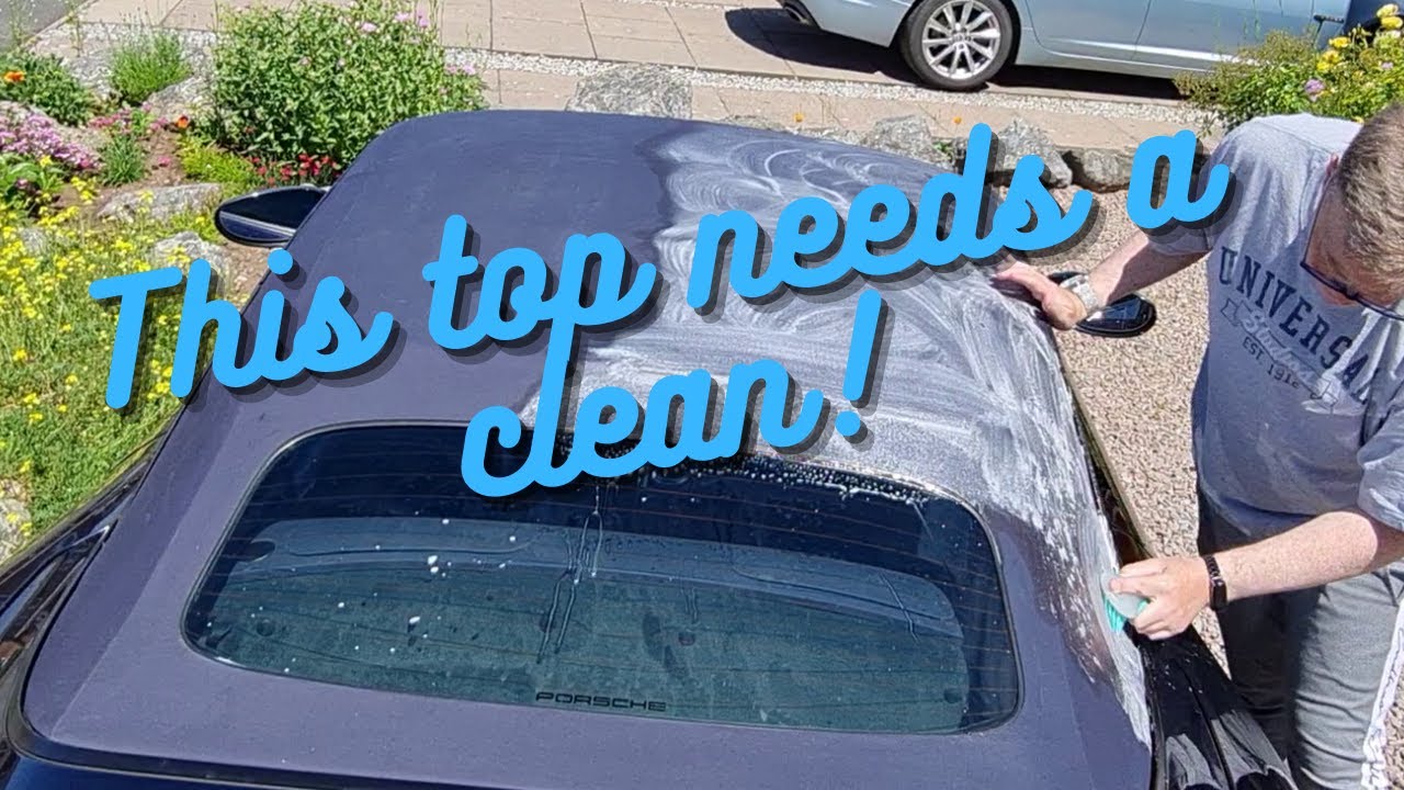 Porsche 996 C4S Cabriolet Top in need of cleaning