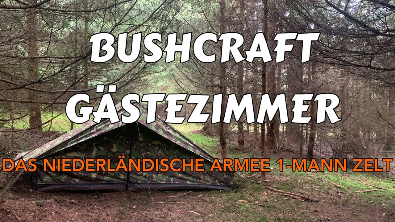 Bushcraft Gästezimmer !Niederländisches Army Tent !