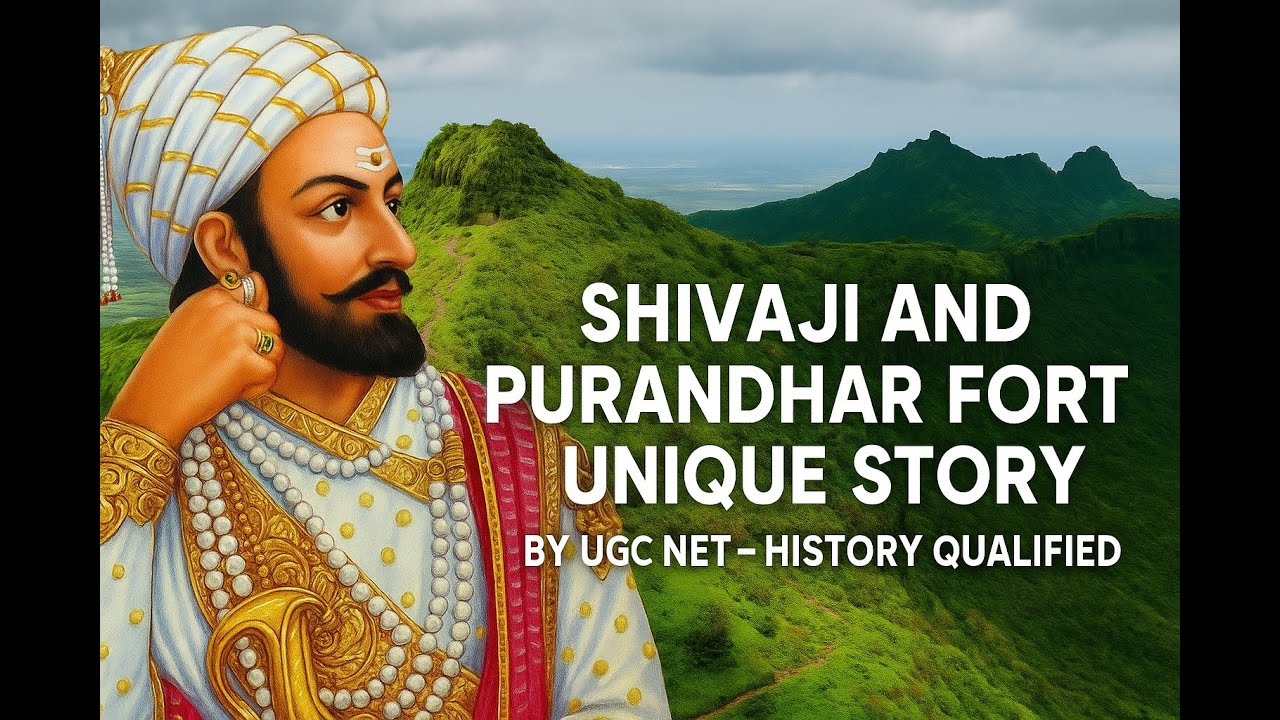 SHIVAJI AND PURANDHAR FORT- UNIQUE STORY- GORDON'S VIEW- SHAHAJI'S ARREST- UPSC, PCS, UGC NET, NDA