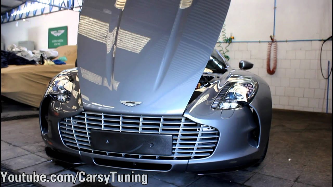 Aston Martin One-77 in Chile - POV Start Rev Ups Part 1