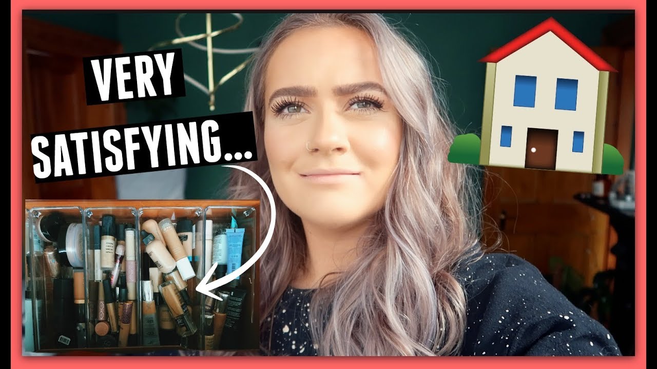 ORGANISING MY MAKEUP!!  | MOVING VLOG 4 | EmmasRectangle