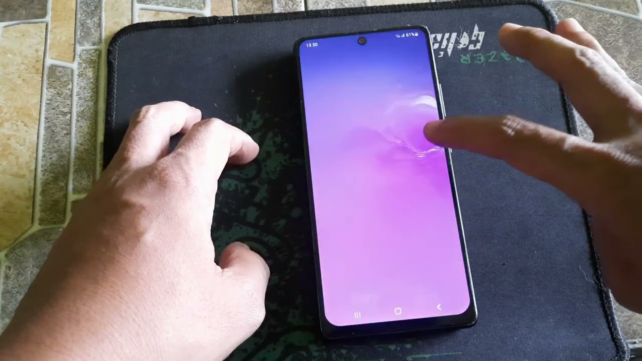 samsung s10 lite ganti LCD non original (ips LCD) tidak super amoled