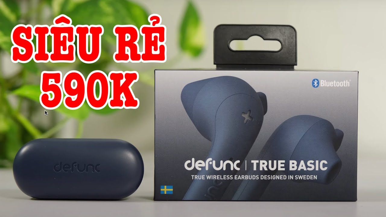Tai nghe Defunc True Basic SIÊU RẺ 590k thiết kế ở Châu Âu rồi nè anh em!
