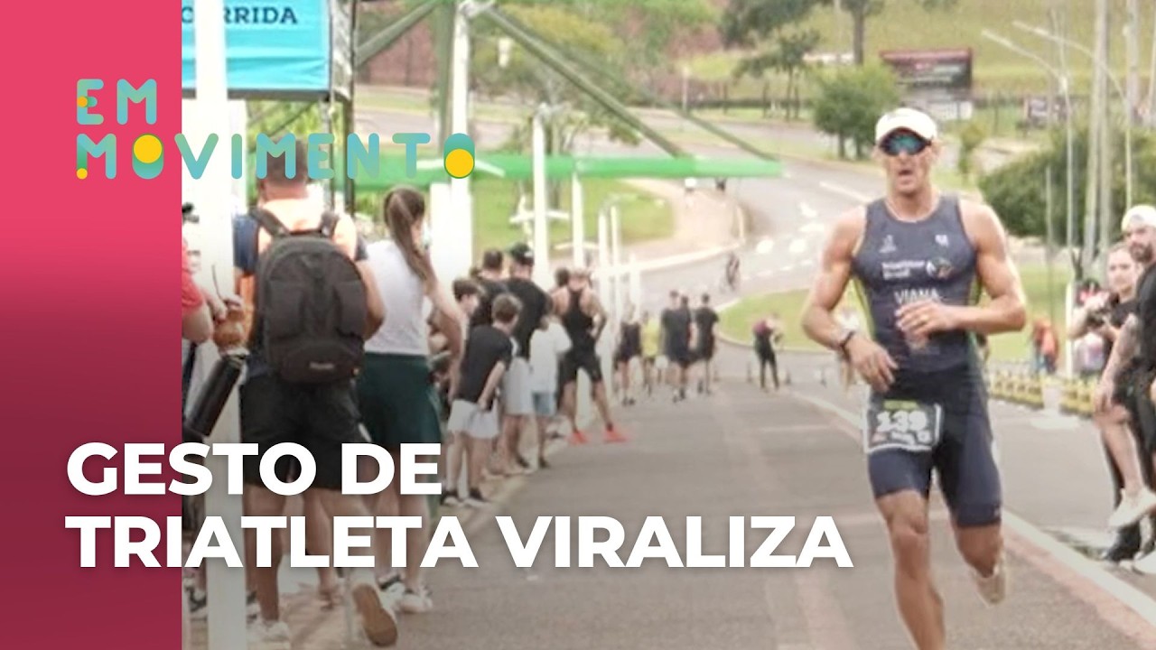 Ao perceber erro do adversário, que deu uma volta a mais, atleta decide devolver a posição