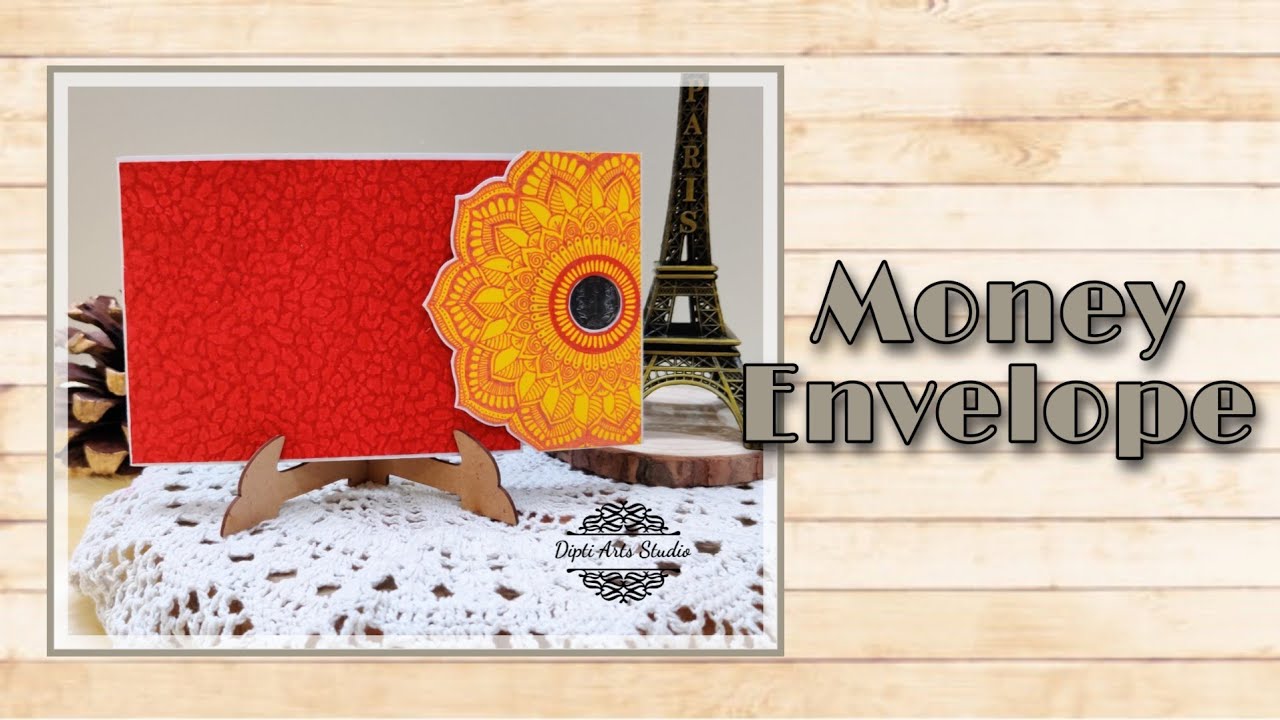 Shagun envelope with card | lots of pocket and space for photos | traditional envelope with card