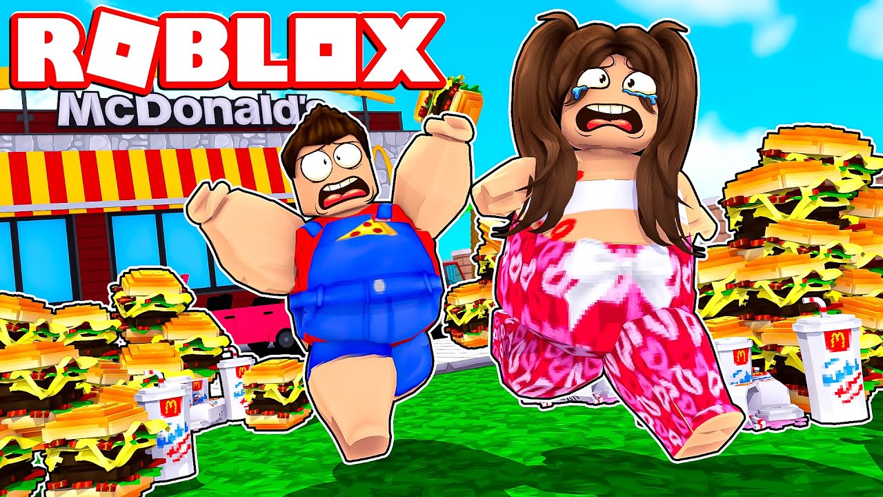 SCAPPIAMO DAL MCDONALD'S SU ROBLOX
