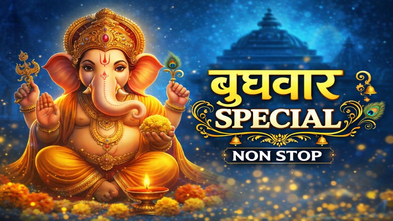 बुधवार स्पेशल गणेश जी भजन | Non Stop Ganesh Bhajan | आज ही सुनें और पाएं सुख-समृद्धि 🙏