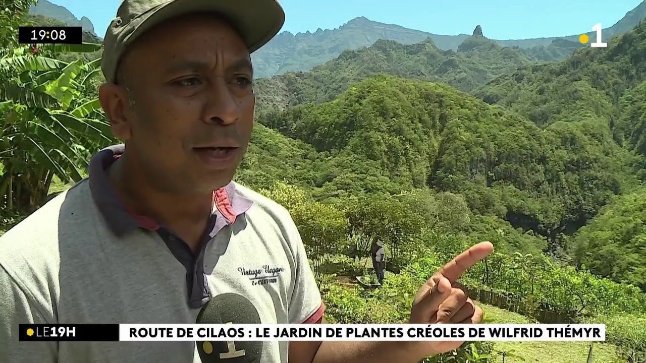 Sur la route de Cilaos, un jardin créole dessine en son cœur les contours du corps humain
