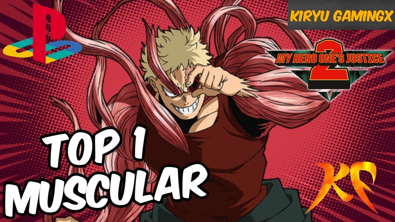 I Played with the TOP 1 Muscular in My Hero One's Justice 2 (PS4)