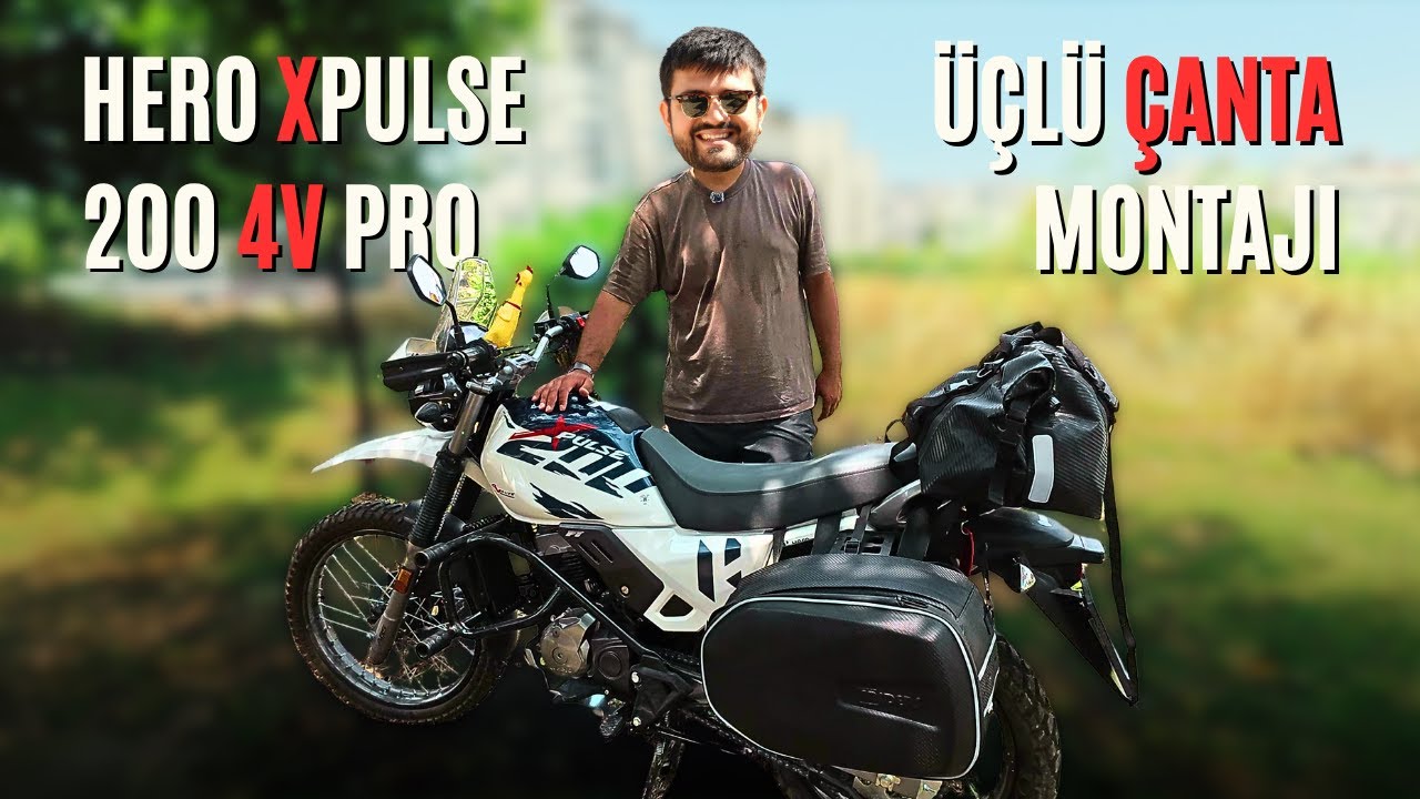 HERO XPULSE 200 4V PRO Üçlü Çanta Montajı | 4Riders Yan & Arka Çanta İncelemesi
