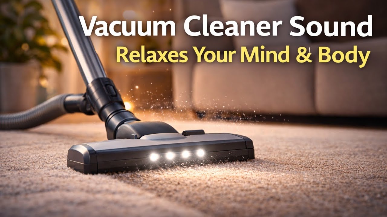 Vacuum Cleaner Sound for Sleep 💤 White Noise to Relax Mind & Body | Deep Sleep & Stress Relief
