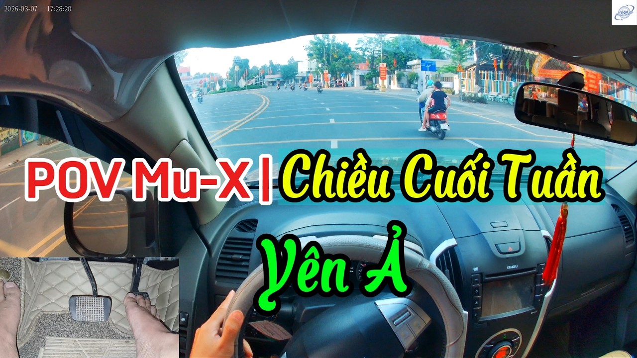 🚗 POV Lái Isuzu MU-X Chiều Cuối Tuần Yên Ả 🌅 | Cảm Giác Lái Xe Thư Giãn
