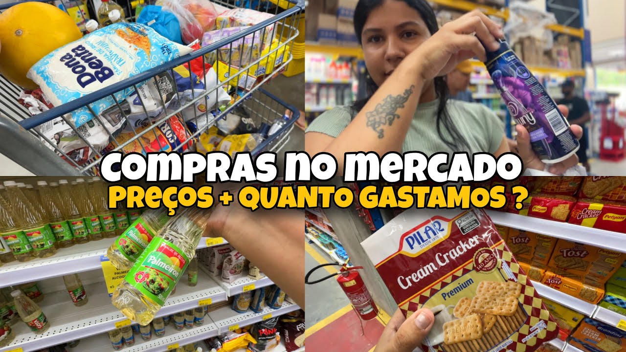 COMPRAS NO MERCADO | PREÇOS + QUANTO GASTAMOS ? Vlog | MUITA COISA EM PROMOÇÃO 😍