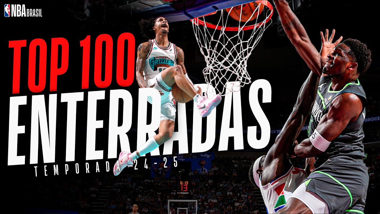 AS MELHORES ENTERRADAS DA TEMPORADA 24-25 DA NBA! 💥