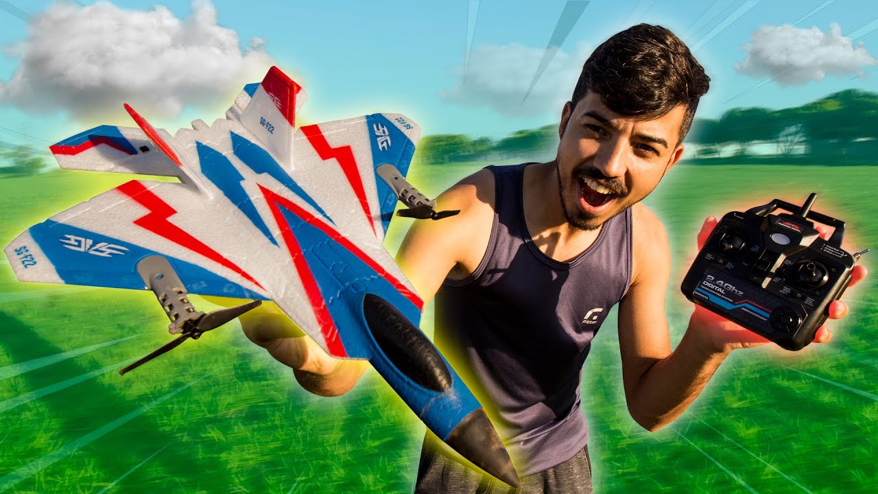 O MELHOR Jato de Controle Remoto ACROBÁTICO! | SG F22 com função 3D