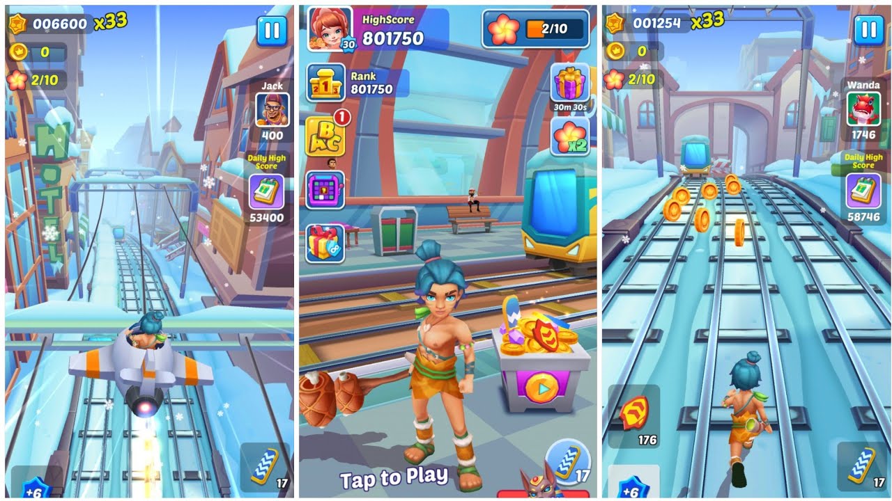 Игра Subway Princess | Примитивный раннер / Полноэкранный режим / геймплей